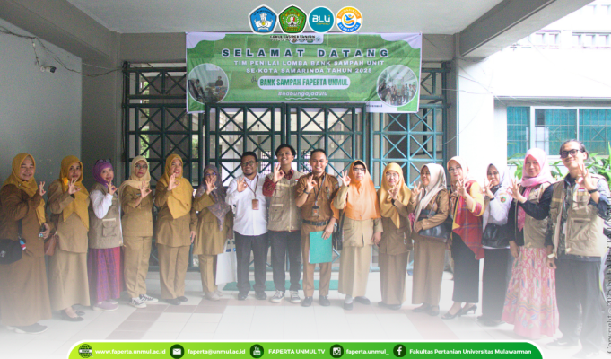 Tim Penilai Lomba Bank Sampah Unit Se-Kota Samarinda Tahun 2025 Kunjungi Bank Sampah FAPERTA UNMUL
