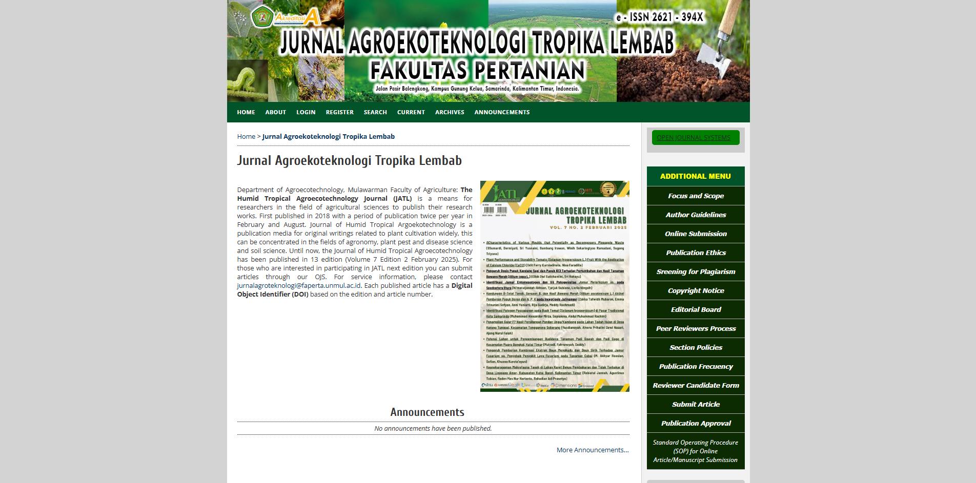 Gedung AGB Fakultas Pertanian Universitas Mulawarman